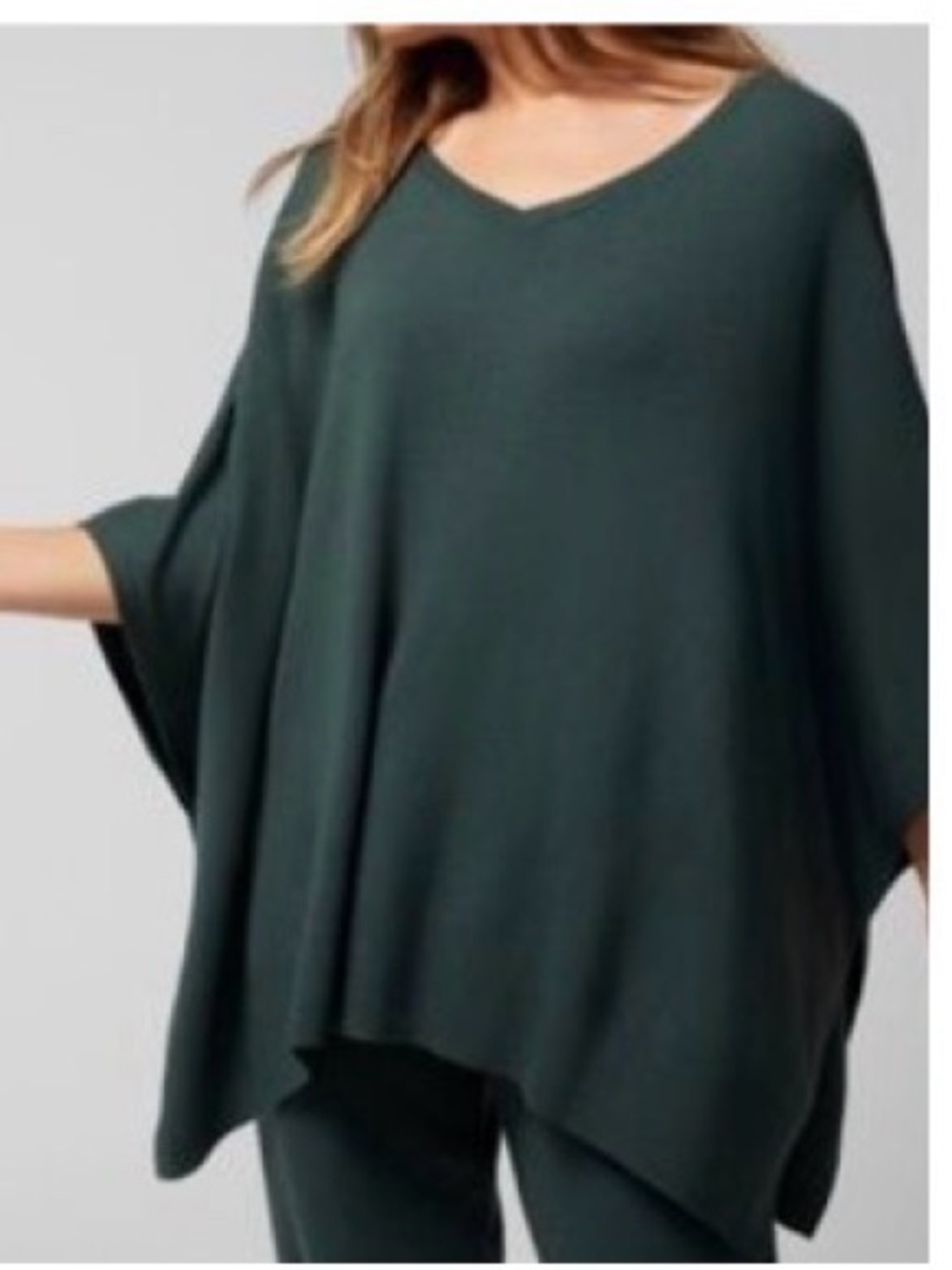 Soma Knit V-Neck Poncho Top